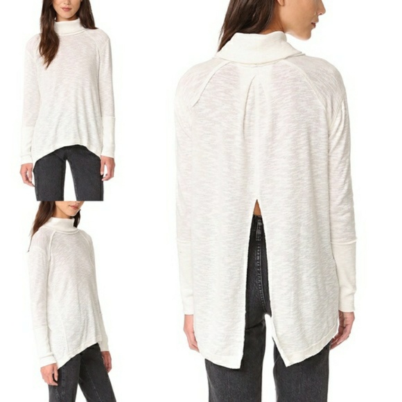 Free People Split Back Turtleneck - Picture 2 of 5
